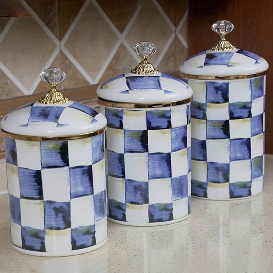 Coffee Tea Sugar Canisters - European Retro Classic Storage Jar Ornament