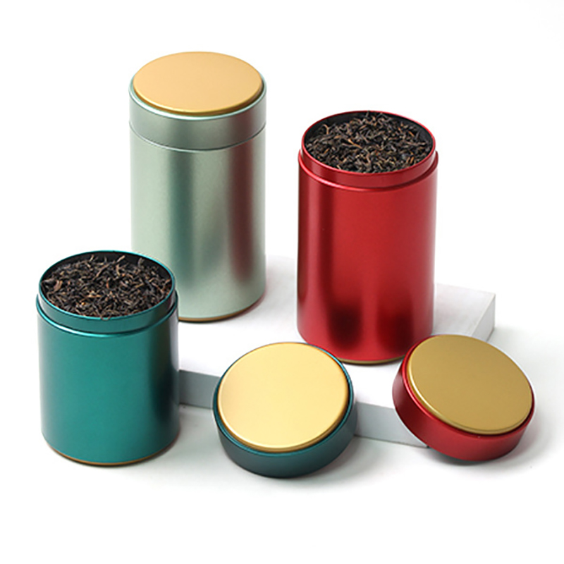Coffee Tea Sugar Canisters - Portable Tea Box Solid Color Tea