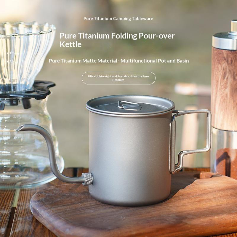 Pour Over Kettle - Pure Titanium Gooseneck Pour Over Coffee