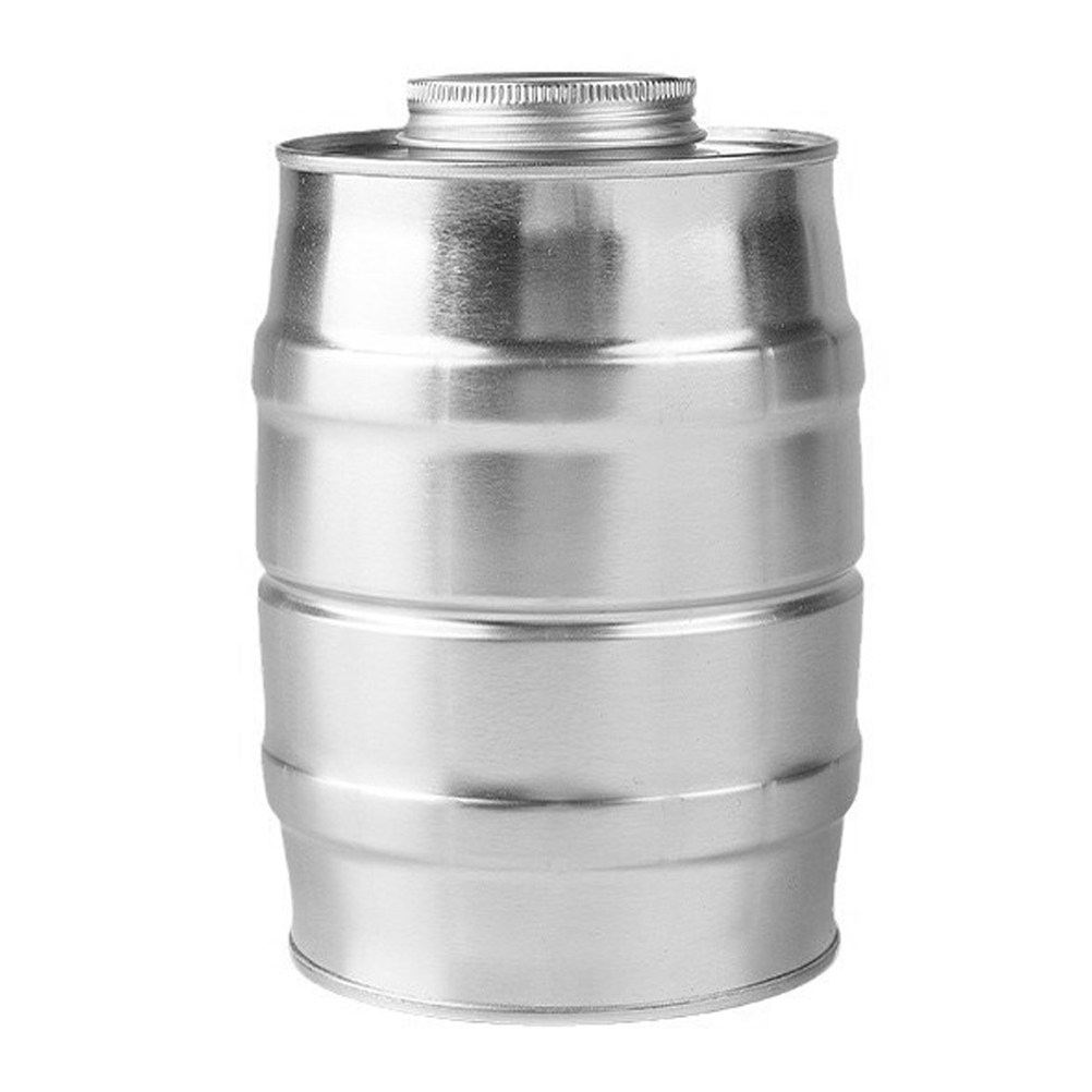 Coffee Tea Sugar Canisters - Retro Wine Barrel Shaped Tinplate Coffee