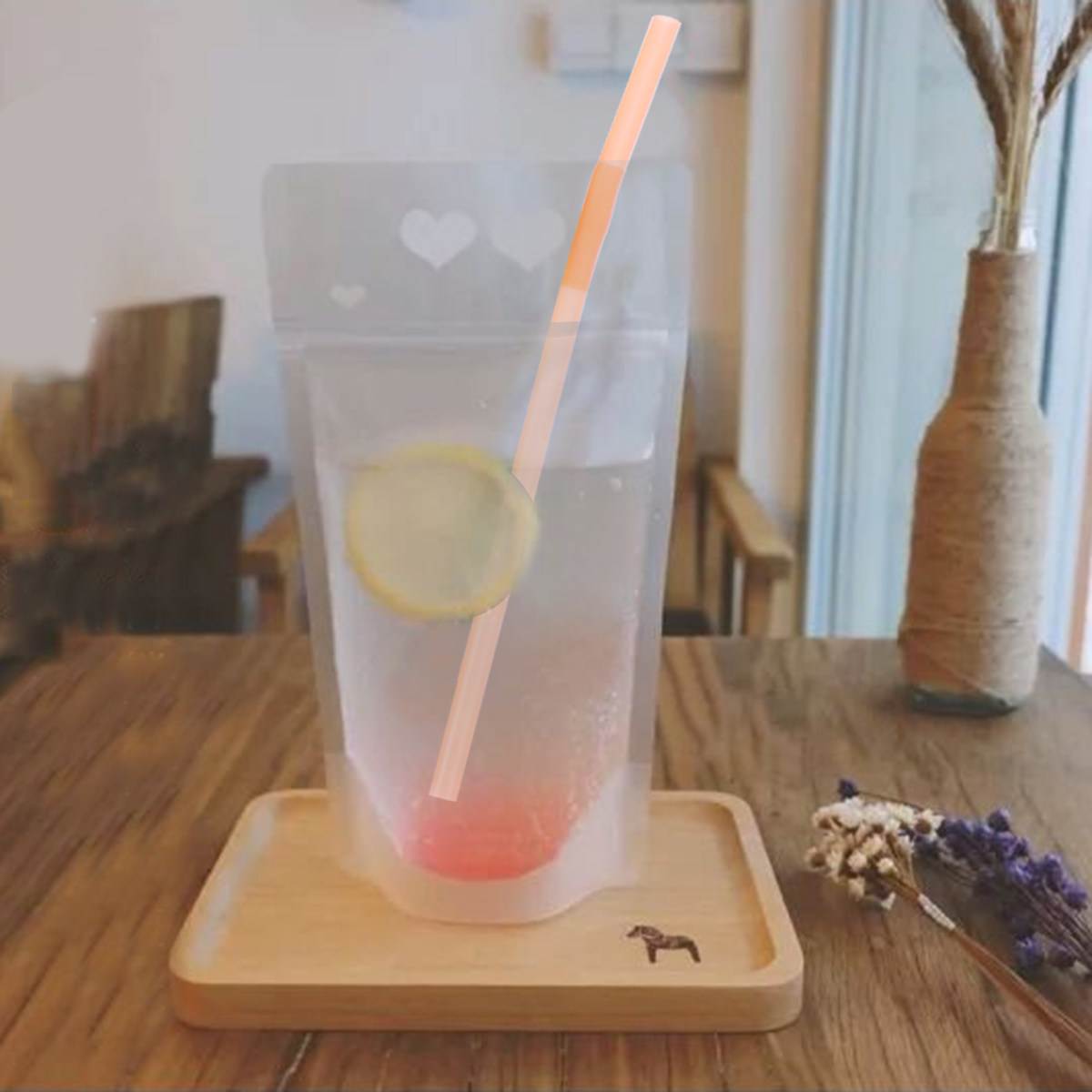 20Pcs Plastic Drinking Bags Cl - огляд і ціна Tea Coffee Set Up