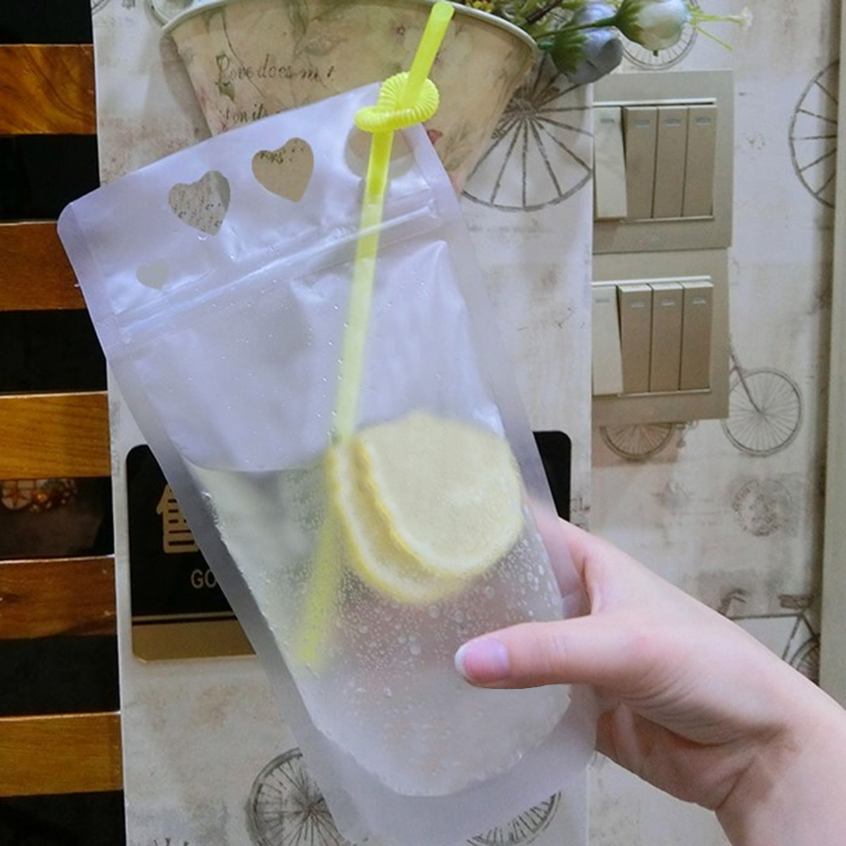 20Pcs Plastic Drinking Bags Cl - огляд і ціна Tea Coffee Set Up