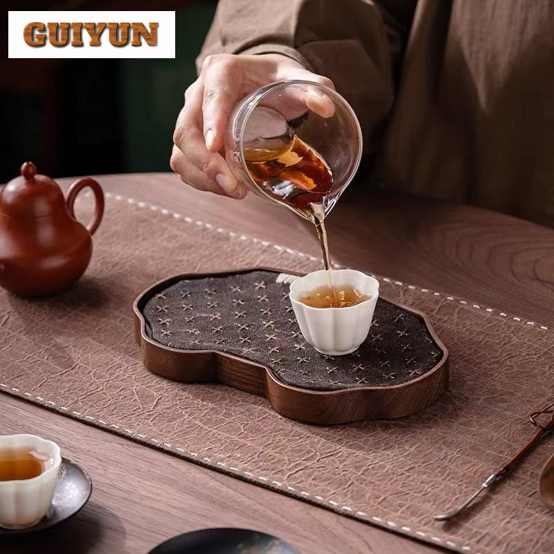 Black Walnut Small Tea Tray Sn - огляд і ціна Coffee Tea Station