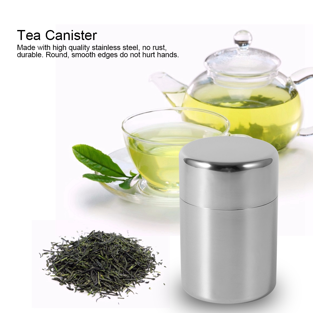 Stainless Steel Tea Tins Canis - огляд і ціна Coffee Tea Sugar Canisters