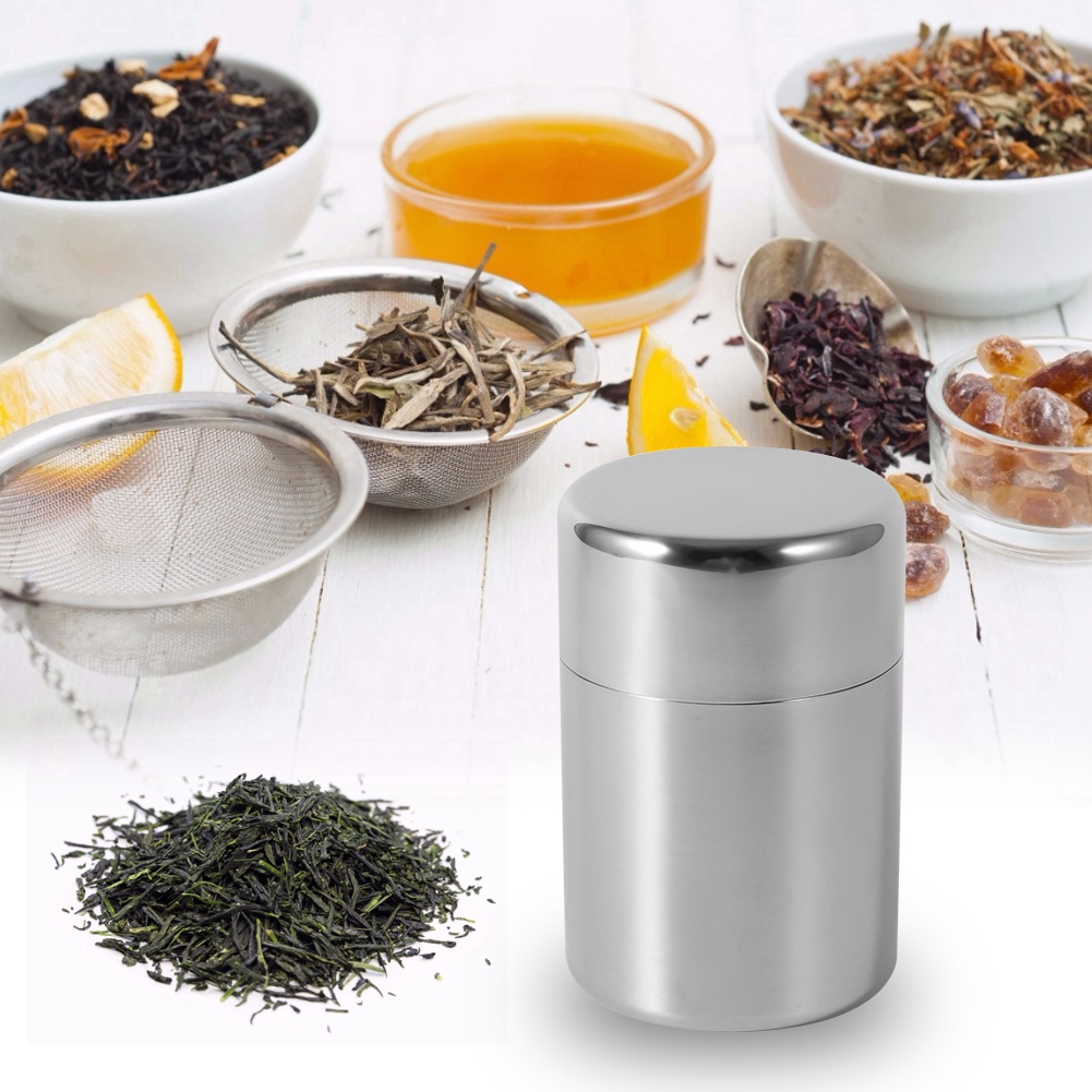 Stainless Steel Tea Tins Canis - огляд і ціна Coffee Tea Sugar Canisters