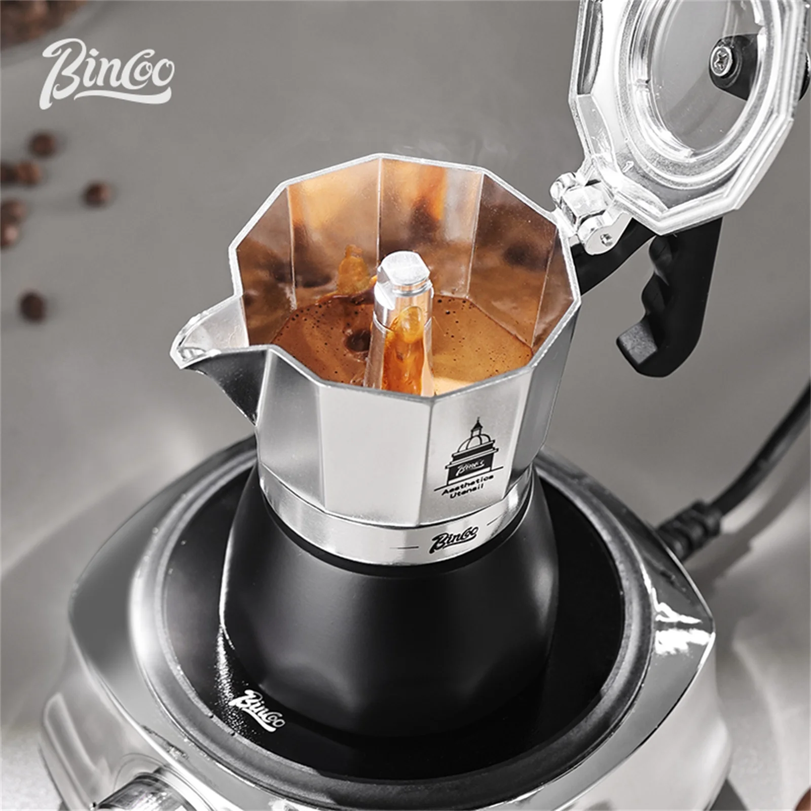 BINCOO Double Valve Moka Pot，E - огляд і ціна Coffee Tea Espresso