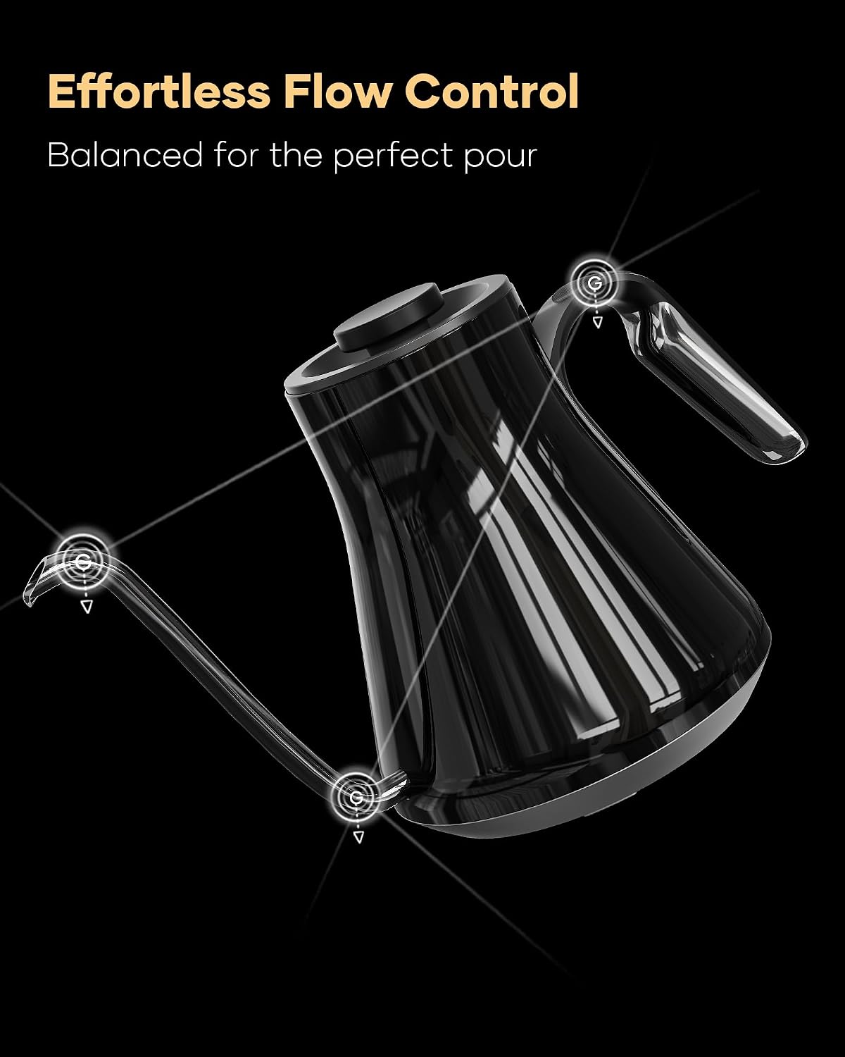 Gooseneck Electric Kettle, ±1° - огляд і ціна Pour Over Kettle
