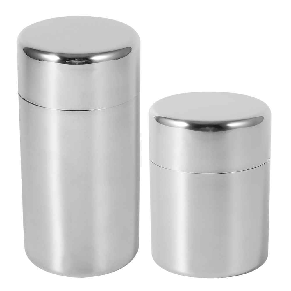 Stainless Steel Tea Leaf Tins  - огляд і ціна Coffee Tea Sugar Canisters