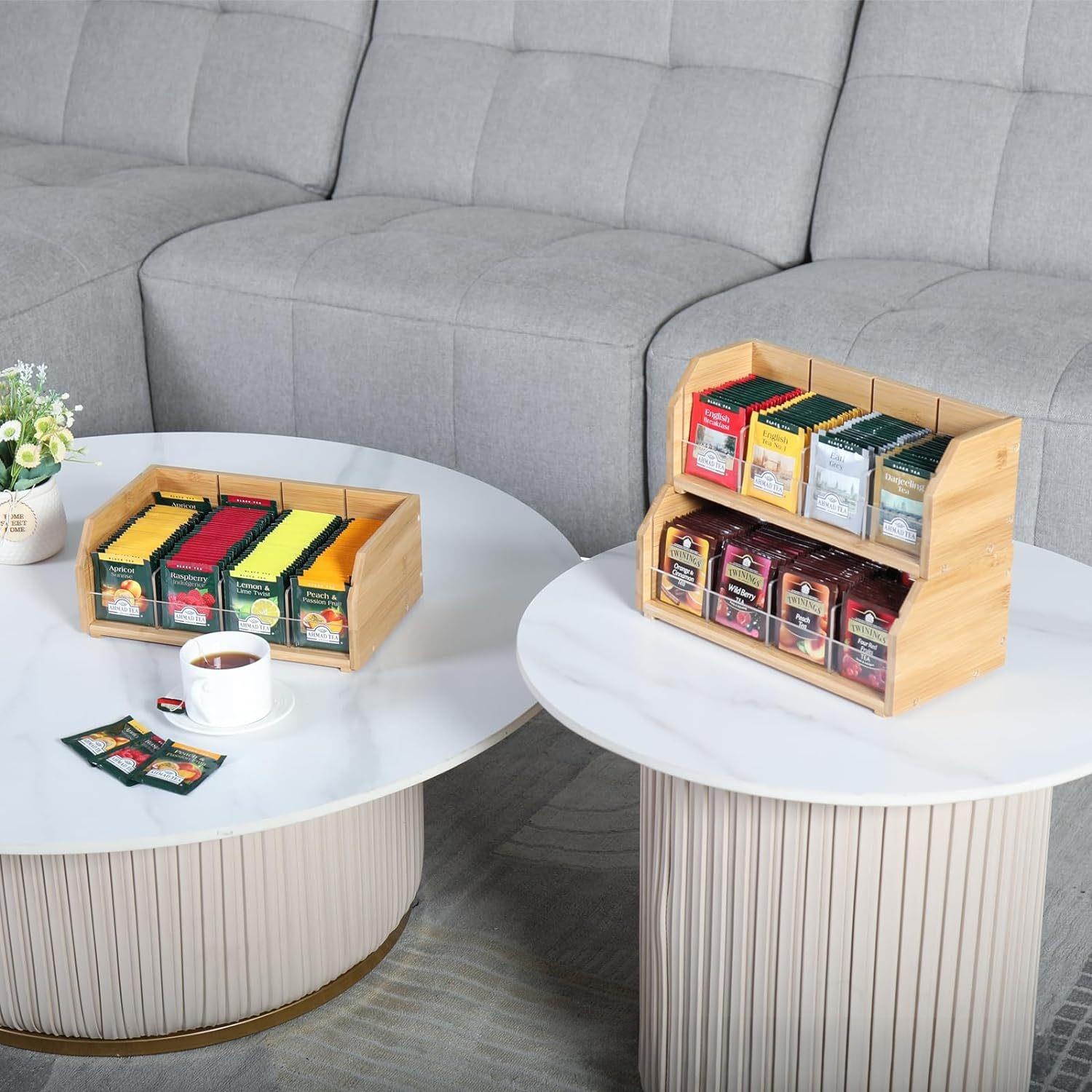 Bamboo Tea Bag Storage Box Thr - огляд і ціна Coffee Tea Station