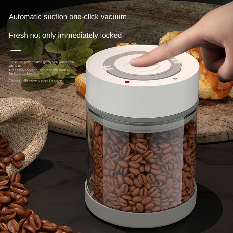Electric Vacuum Coffee Beans G - огляд і ціна Coffee Tea Sugar Canisters