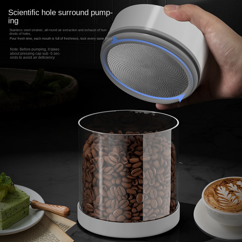 Electric Vacuum Coffee Beans G - огляд і ціна Coffee Tea Sugar Canisters