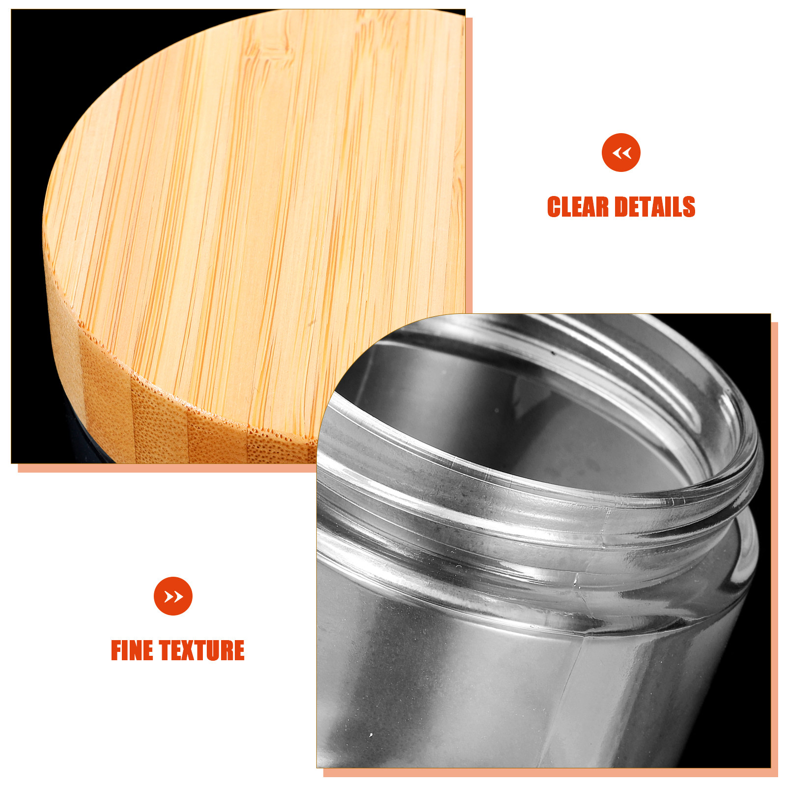 4Pcs Sturdy Glass Canisters wi - огляд і ціна Coffee And Tea Glass