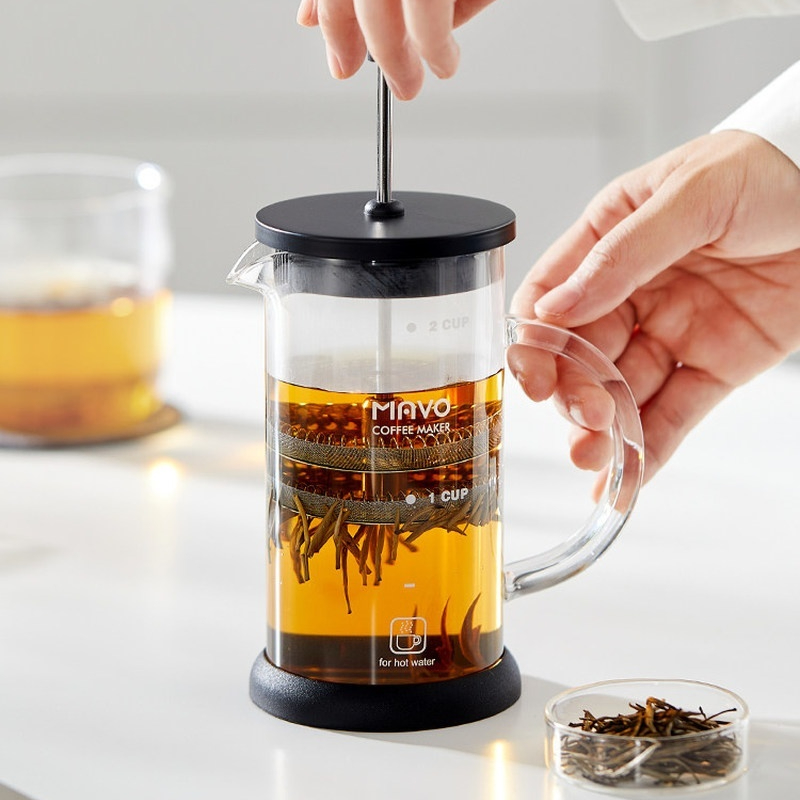 MAVO French Press Coffee Maker - огляд і ціна Coffee And Tea Glass