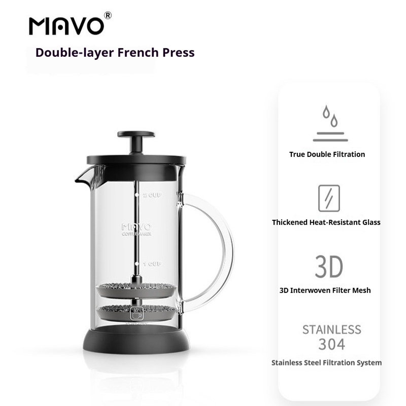 MAVO French Press Coffee Maker - огляд і ціна Coffee And Tea Glass