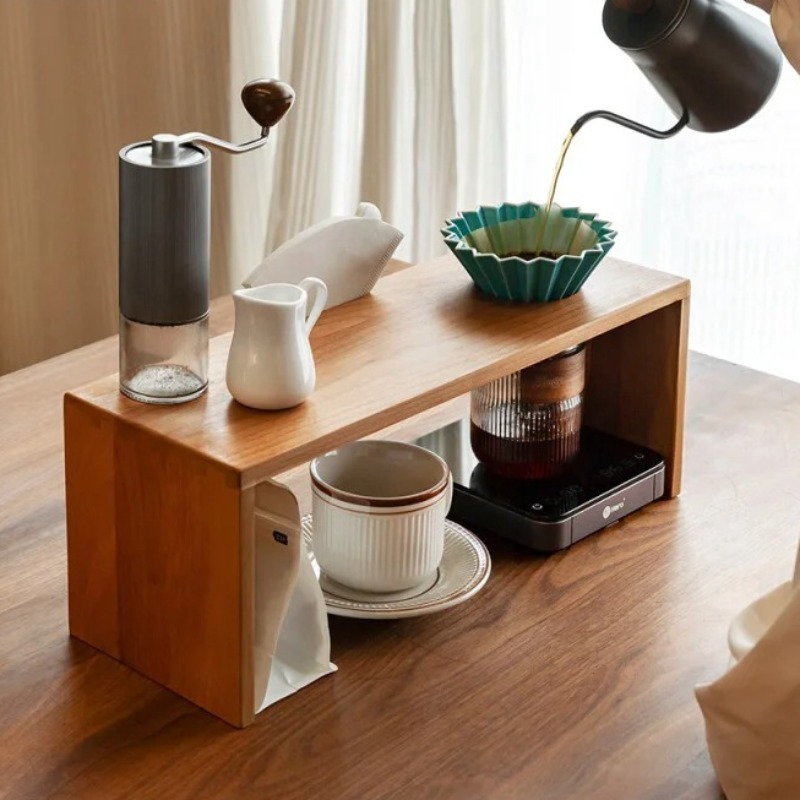 Solid Wood Coffee Drip Station - огляд і ціна Tea Coffee Set Up