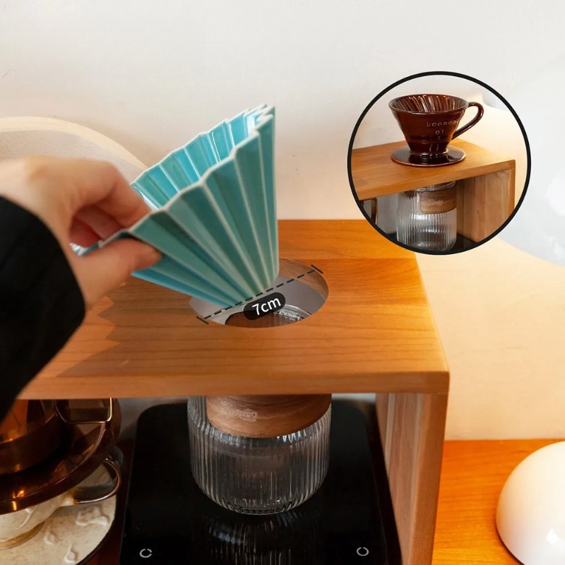Solid Wood Coffee Drip Station - огляд і ціна Tea Coffee Set Up