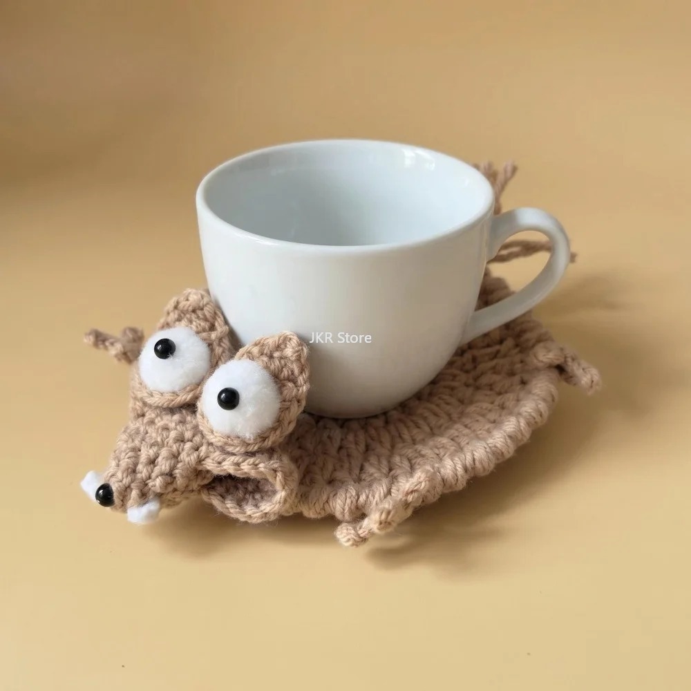 Animal Crochet Cup Coaster Han - огляд і ціна Coffee Tea Station