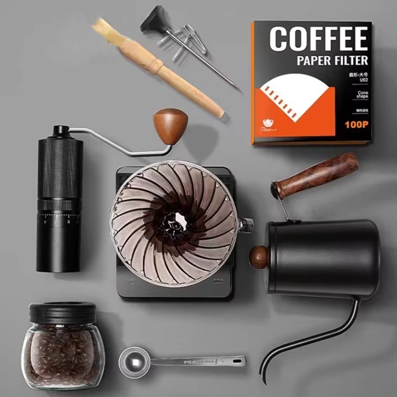 10pcs Travel Coffee Set Manual - огляд і ціна Pour Over Kettle