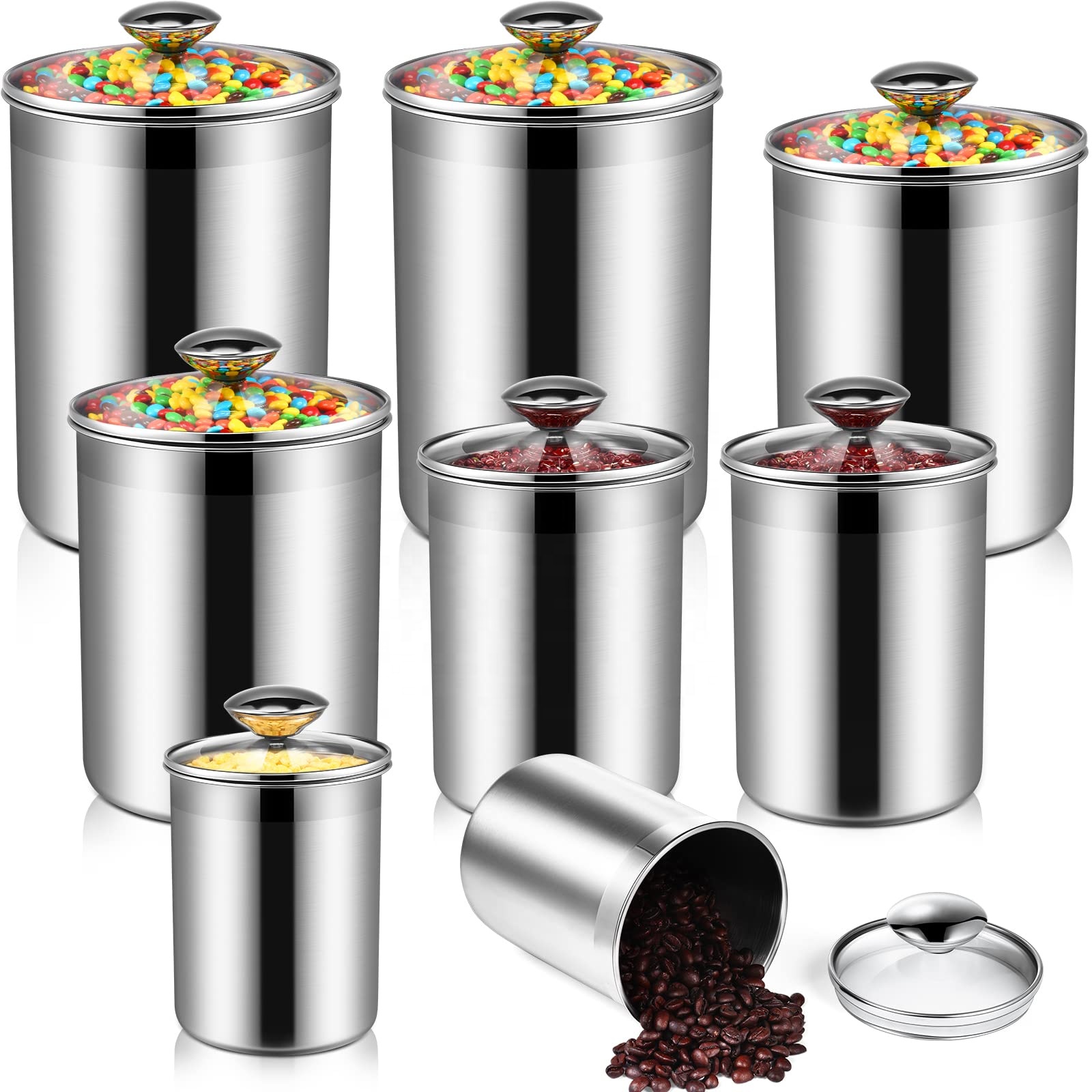 Food Storage Containers Tea Co - огляд і ціна Coffee Tea Sugar Canisters