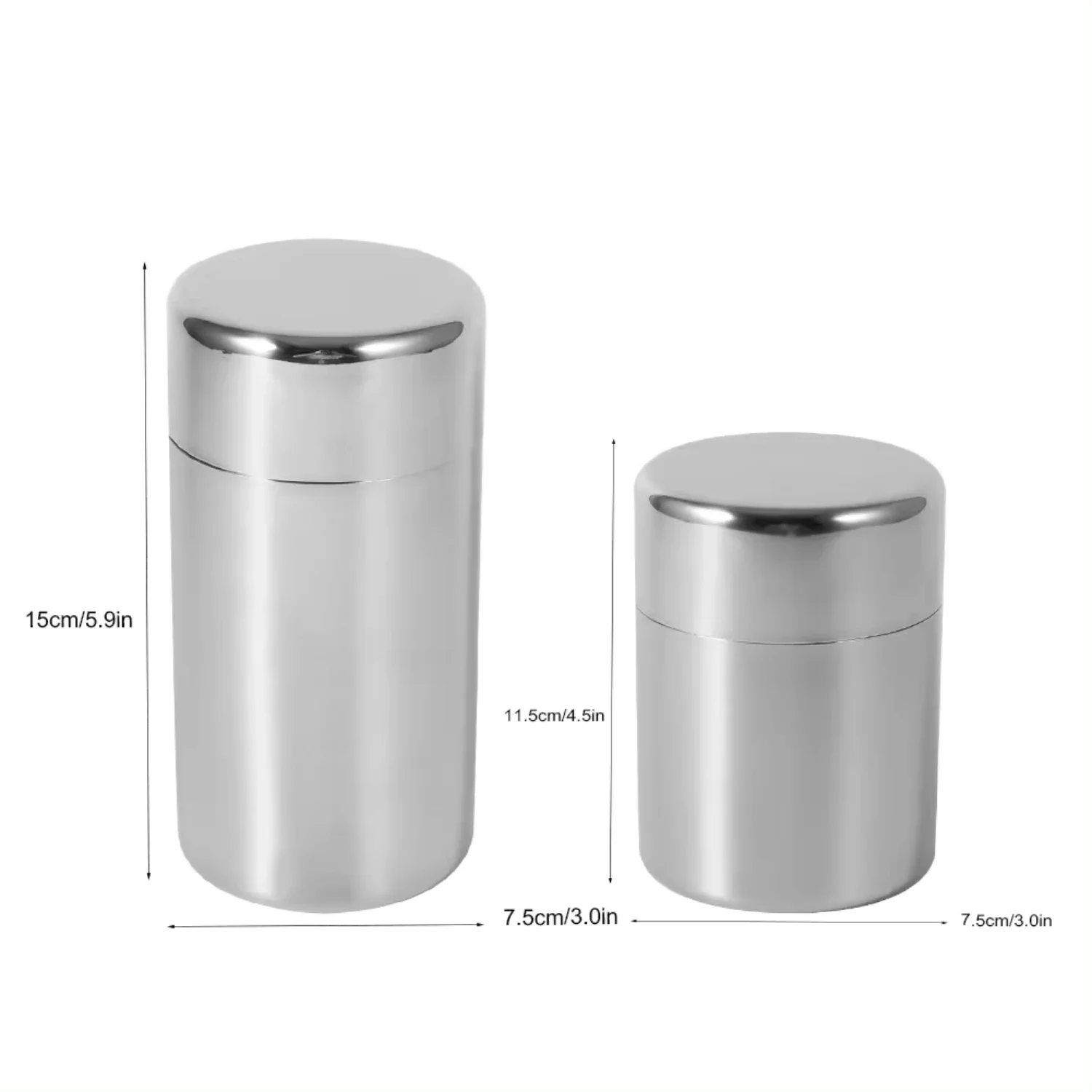Stainless Steel Tea Leaf Tins  - огляд і ціна Coffee Tea Sugar Canisters