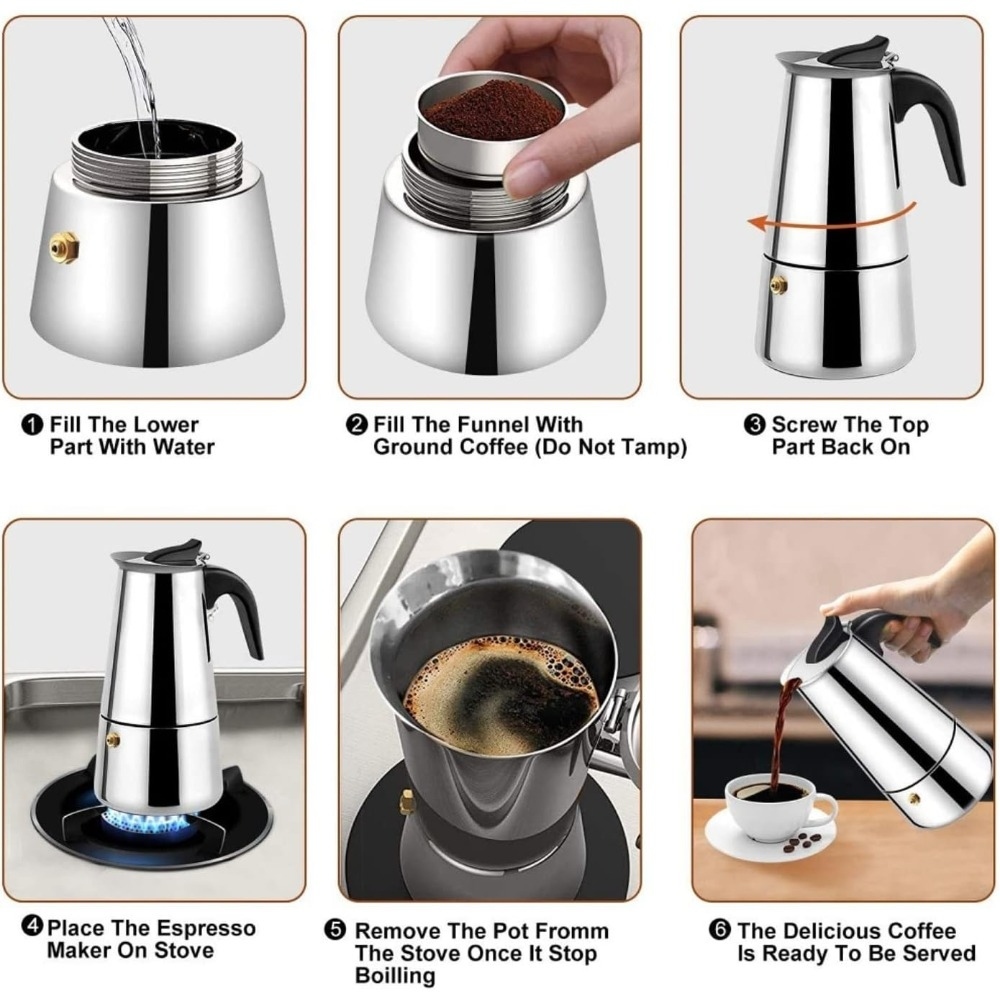 Mocha Coffee Pots Stainless St - огляд і ціна Coffee Tea Espresso