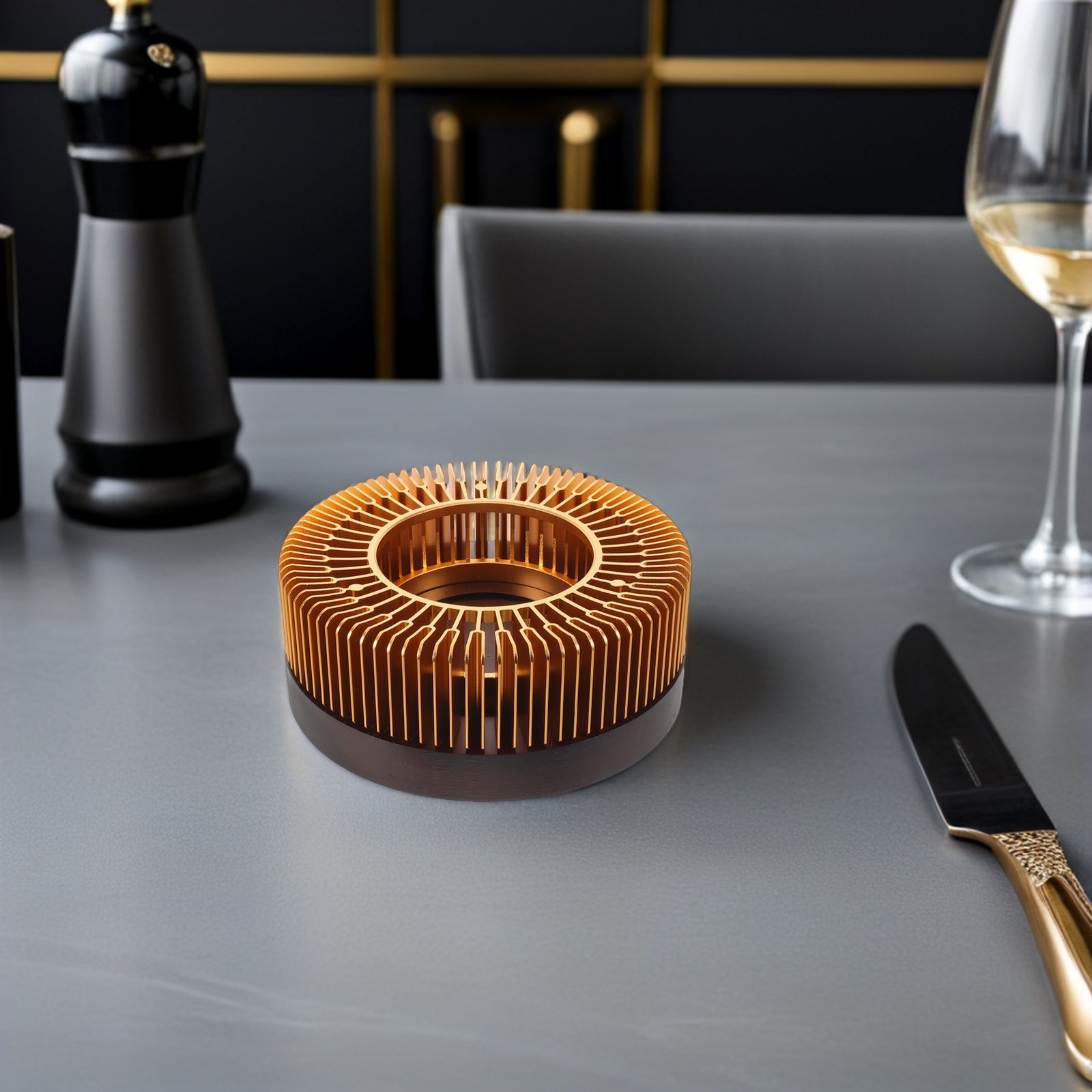 Gold Tea Pot Warmer Heater Alu - огляд і ціна Coffee Tea Station